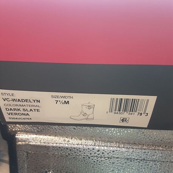 Vince Camuto Wadelyn Boots Women's 7.5M Grey Dark Slate Mid Calf Suede - Picture 8 of 8